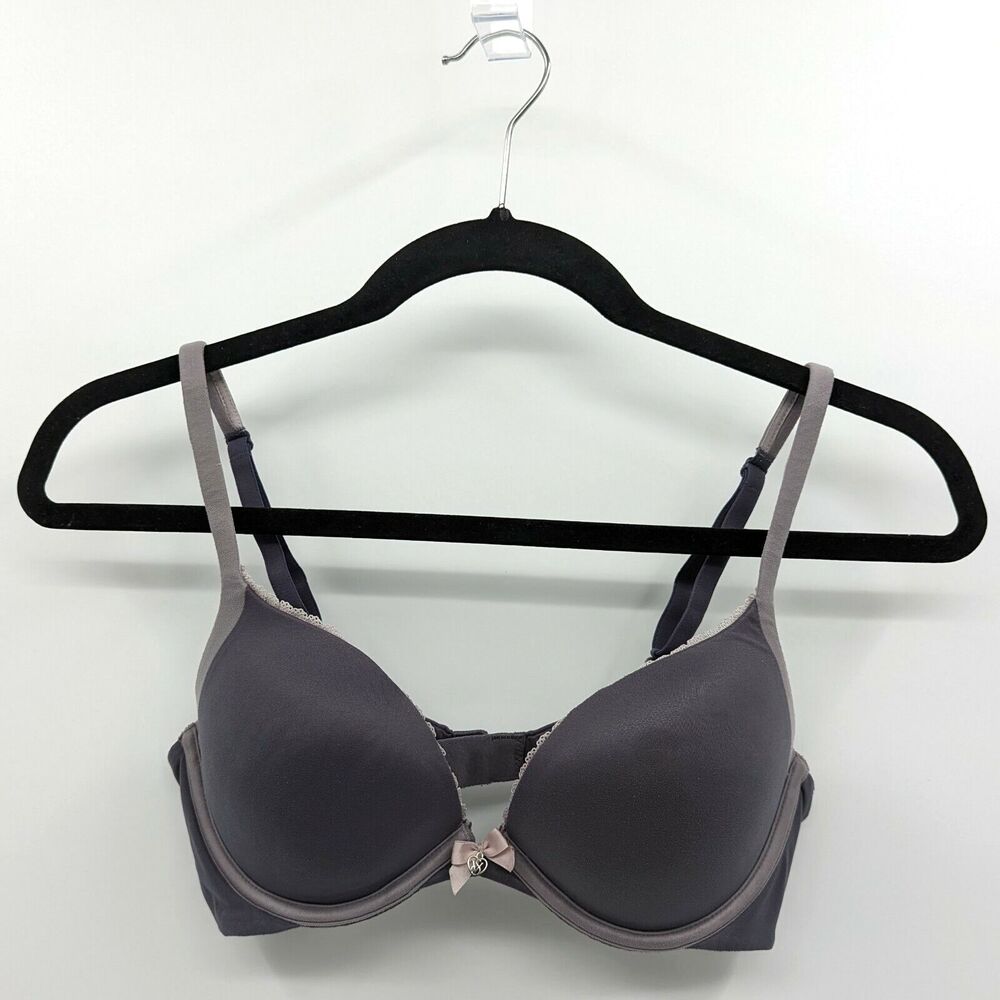 Victoria's Secret Bra Women’s 34C Dark Gray Lavender Push Up Body by Victoria